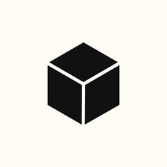 Cube icon, flat design cube, cube icons graphic design vector symbol