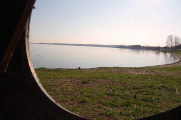 View from the boat to the lake Zemplínska Šírava