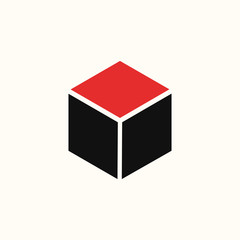 Cube icon, flat design cube, cube icons graphic design vector symbol