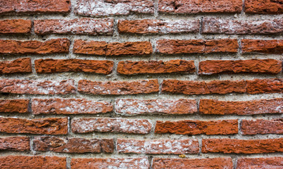 Background red brick wall texture pattern 