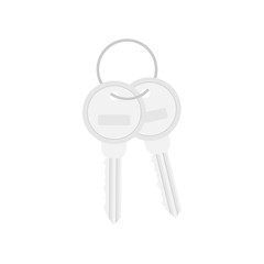 Bunch of Keys Icon on white background. Vector illustration.