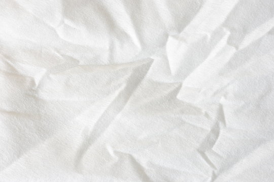 Crumpled white background