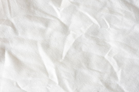 Crumpled white background
