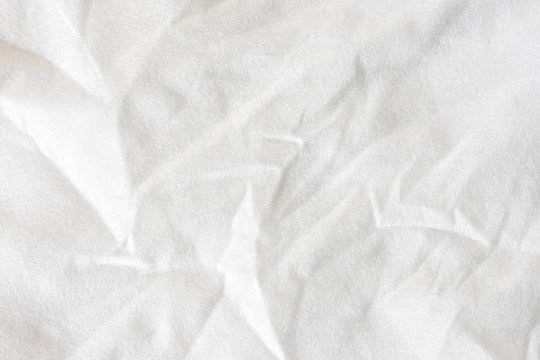 Crumpled white background