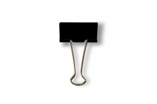 Black paper clip for documents