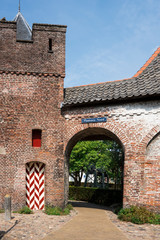 detail of gate Koppelpoort in Amersfoort, The Netherlands