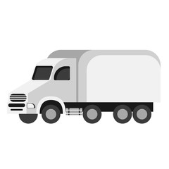 Naklejka premium Truck flat illustration on white