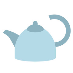 Kettle flat illustration on white