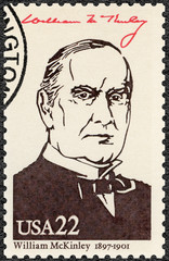 USA - 1986: shows Portrait of William McKinley (1843-1901), 25th president of the United States, series Presidents of USA