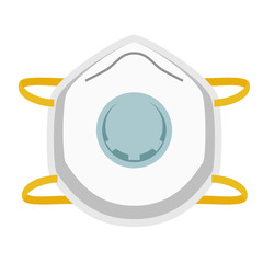 Obraz premium face mask flat illustration on white