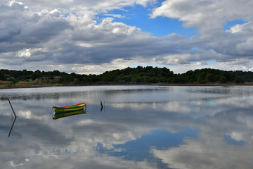 Barque sur l'étang de Gruissan