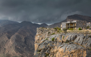 storm clouds over a mountain
