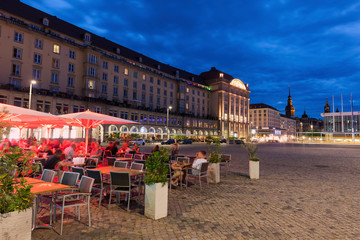 Naklejka premium Old Market Square in Dresden