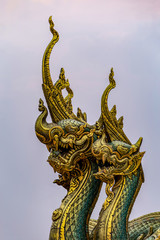 Fototapeta na wymiar Sirinthorn Wararam Phupao Temple, Ubon Ratchathani, Thailand