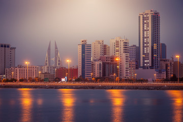 Obraz premium Architecture of Juffair and Manama