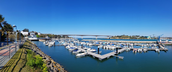 Obraz premium View of the seaport in Ribadeo, Lugo, Galicia, Spain