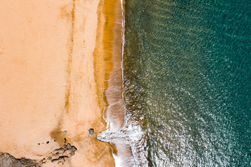 Aerial photo of summer beach and ocean. Gran Canaria island 