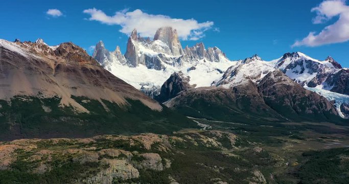 Timelapse view of Cuernos del Paine at Patagonia, Chile