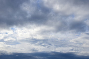 Regenwolken am Himmel
