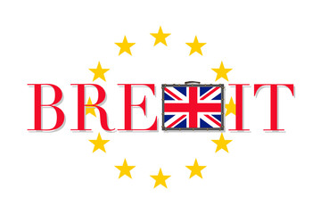 Fototapeta na wymiar Brexit vector illustration isolated on white background