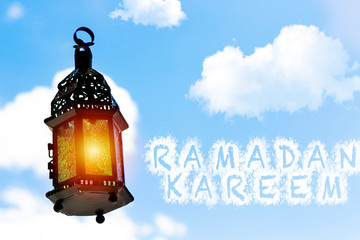 Ramadan Kareem and eid al fitr flying Lanterns Egyptian Fanoos. Lanterns/Arabic lamp fanoos for Ramadan Kareem /Eid al Fitr Mubarak