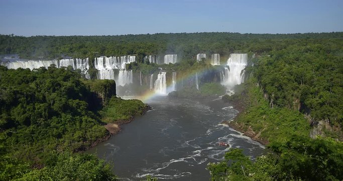 Breathtaking timelapse of largest waterfall series in the world. Iguazu, Argentina