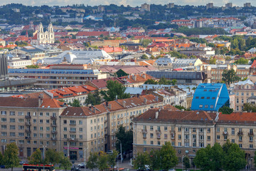 Fototapeta na wymiar Vilnius. Aerial view of the city.