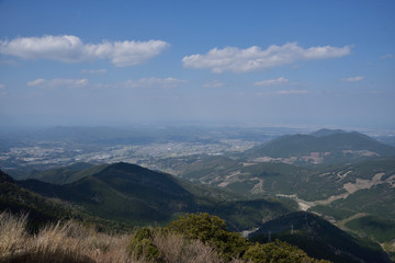 Fototapeta premium 鰐塚山上空