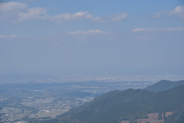 鰐塚山上空