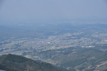 Fototapeta premium 鰐塚山上空
