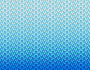 Blue and white gradient snake skin pattern, long sharp scale