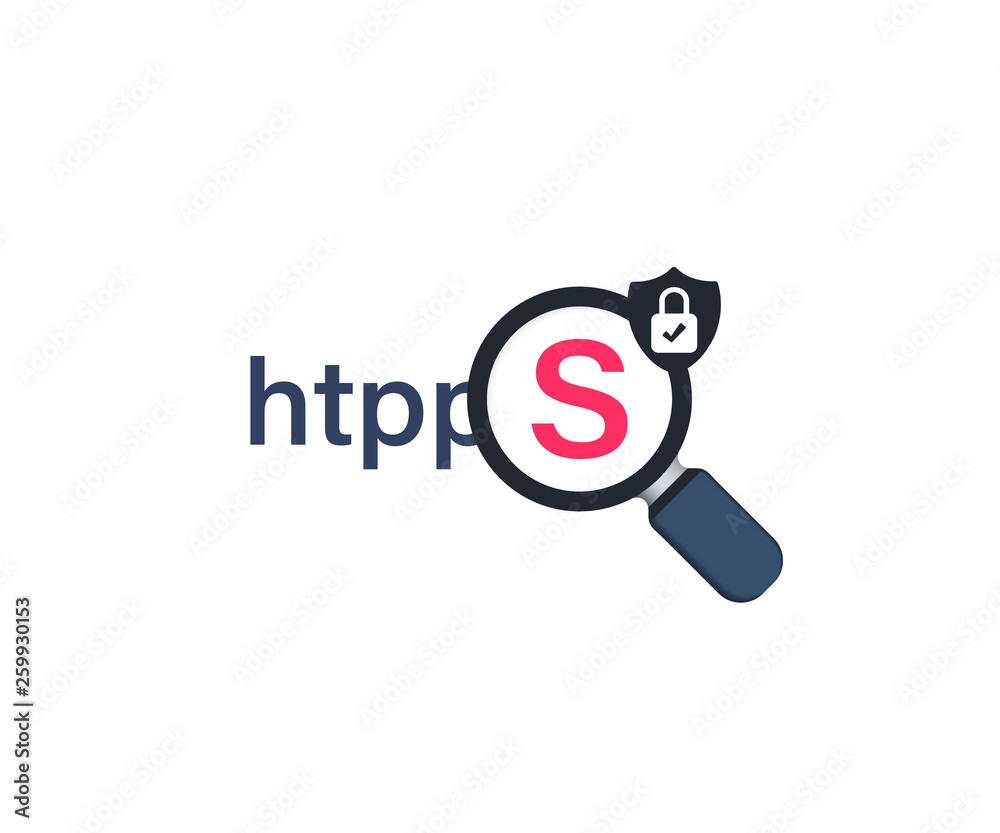 Aufkleber Secure connection icon vector illustration. safe data encryption technology, https certificate privacy sign