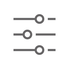 Tuning icon vector eps10. Setting flat style icon. grey color setting flat style icon 