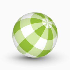 Obraz premium green and white tartan ball with shadow