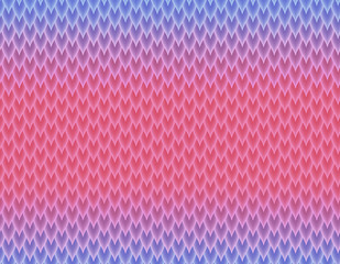 Blue, violet and pink gradient snake skin pattern, long sharp scale