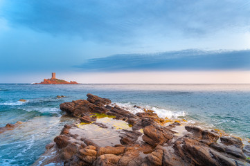 Coastal landscape at Cape Dramont near Saint-Raphael