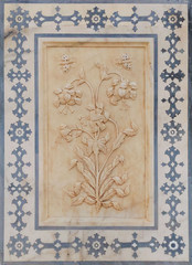  stoun flower oriental pattern bas relief