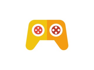 joystick flat color vector icon