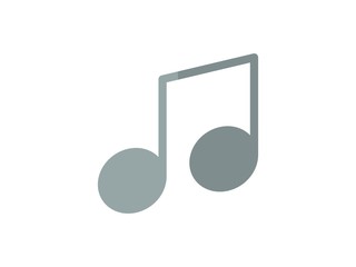 music flat color vector icon