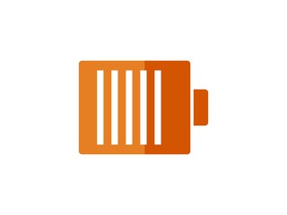 battery flat color vector icon