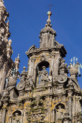 Fototapeta na wymiar Cathedral of Santiago de Compostela, the end of the road Santiago