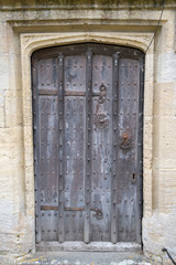 Fototapeta na wymiar Parish Church Door, Burford; England