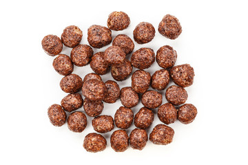 corn balls on white background