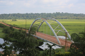 African village bridge