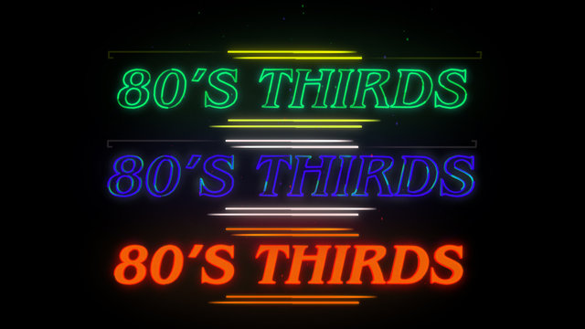 80's Lower Thirds