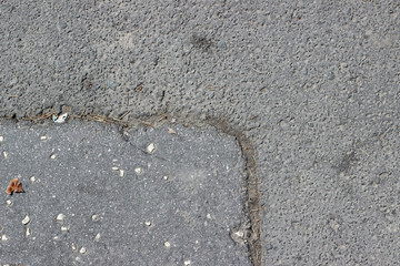 Fototapeta na wymiar Asphalt cracks fracture surface texture