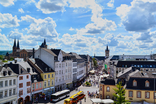 Panorama Of A European Provincial Town