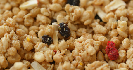 Cereal breakfast at morning