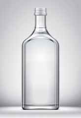 Bottle mockup for alcohol drinks on background. 