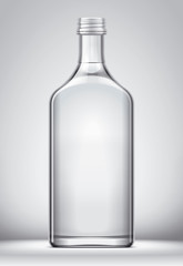 Bottle mockup for alcohol drinks on background. 
